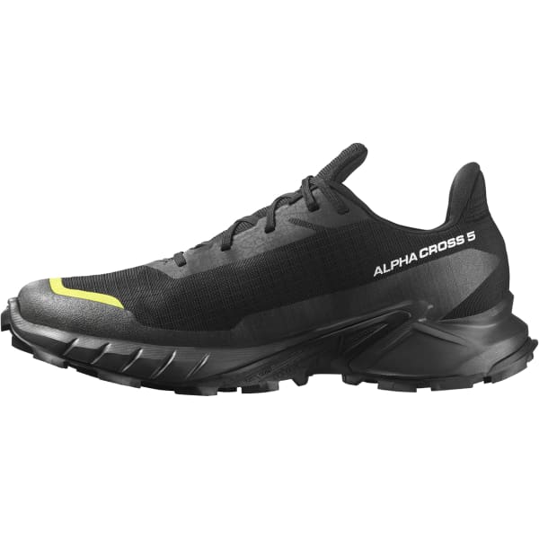 SALOMON ALPHACROSS 5 GORE TEX BLACK PEAT SULPHUR SPRING Trail running shoes