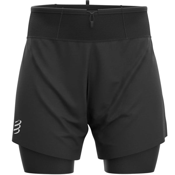 COMPRESSPORT TRAIL 2 IN 1 SHORT BLACK 24