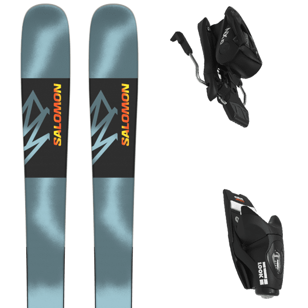 SALOMON QST SPARK AQUATIC FLAME ORANGE 24 Ski bindings
