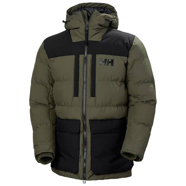 Helly Hansen Adore Wintermantel Utility Green | Langer Pufferparka Mit Synthetik-Isolierung