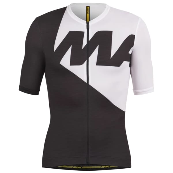 MAVIC AKSIUM GRAPHIC JERSEY WHITE BLACK 24
