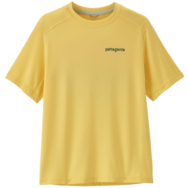 PATAGONIA K'S CAP SW T-SHIRT RIDGE RISE MOONLIGHT: MILLED YELLOW 24