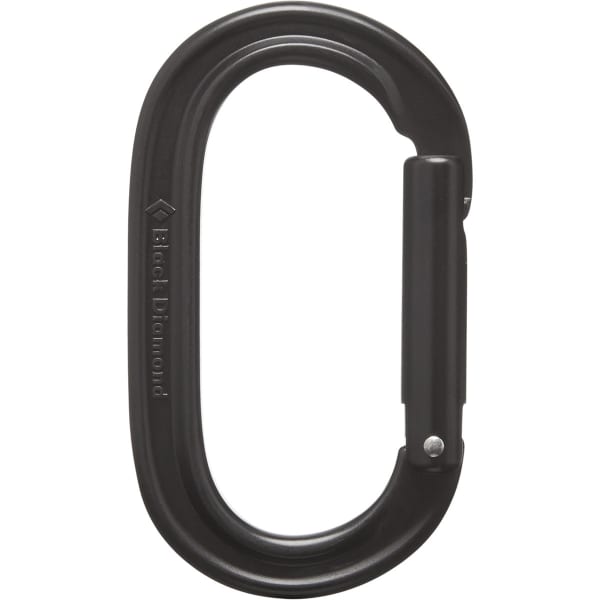 BLACK DIAMOND OVAL KEYLOCK CARABINER BLACK Klim karabijnhaak