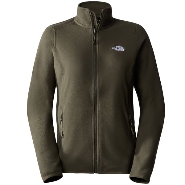 THE NORTH FACE-W 100 GLACIER FULL ZIP NEW TAUPE GREEN - Veste polaire  randonnée