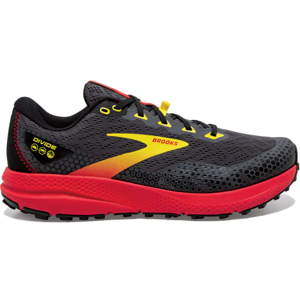 BROOKS DIVIDE 3 BLACK FIERY RED BLAZING YELLOW 22