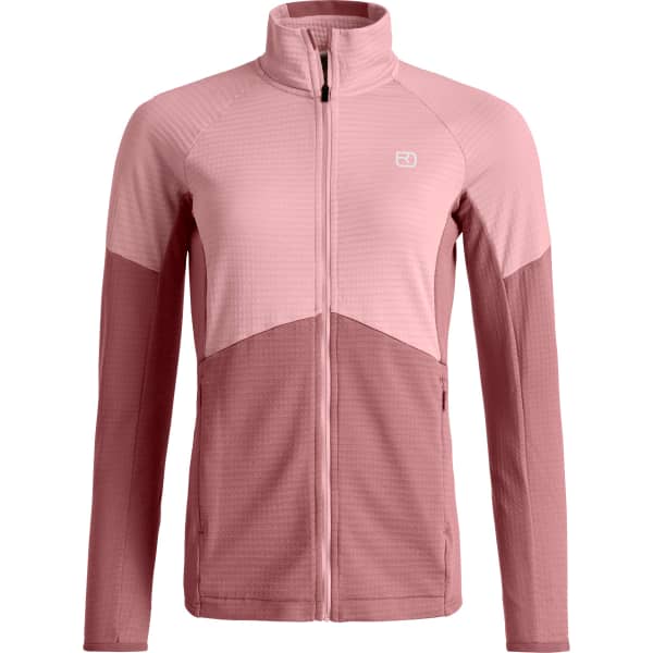 ORTOVOX FLEECE LIGHT GRID JACKET W DAWN ROSE - Hiking fleece jacket