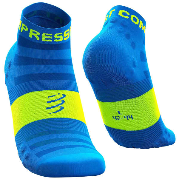 COMPRESSPORT PRO RACING SOCKS V3.0 ULTRALIGHT RUN LOW FLUO BLUE Running socks