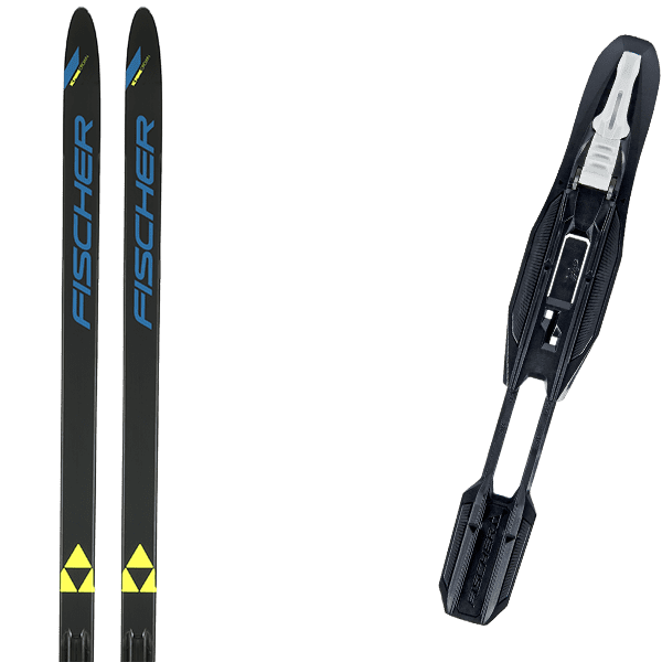 FISCHERFIBRE CROWN EF + Fix Crosscountry ski set