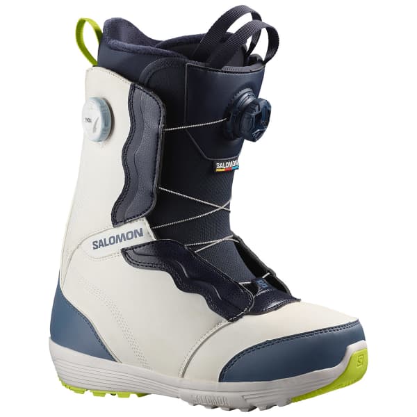 SALOMON-BOOTS IVY BOA SJ BOA TEAM WHITE/GREY/YELLOW - Snowboard boots