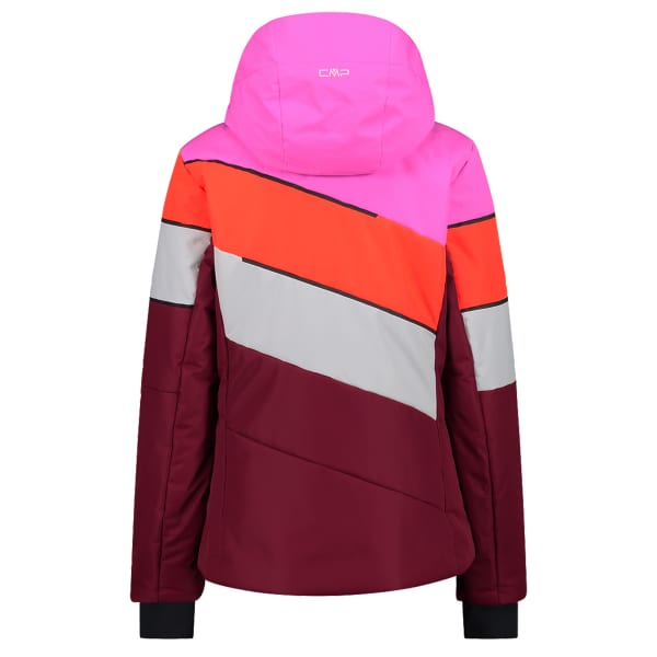 CMP-WOMAN JKT ZIP HOOD SANGRIA - jacket Ski