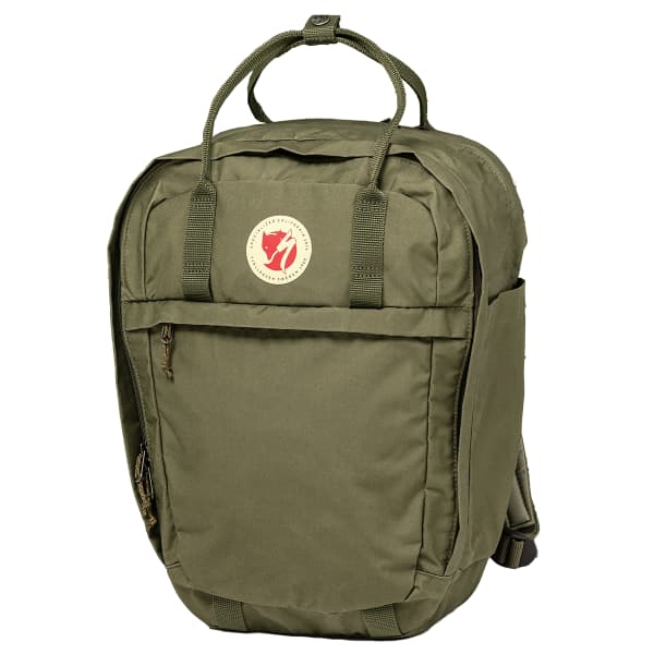 Fjallraven army green backpack top