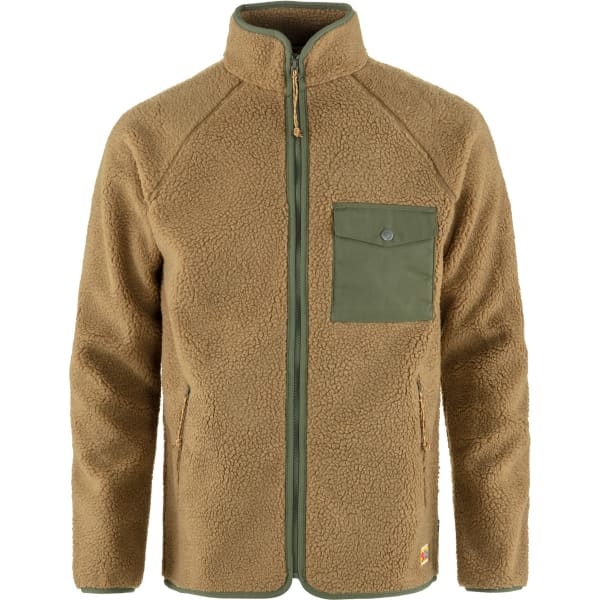 Men's plush fleece jacket sales