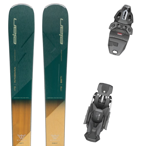 ELAN WINGMAN 86 TI FUSIONX + EMX 11.0 GW Unicolore - Alpine ski set