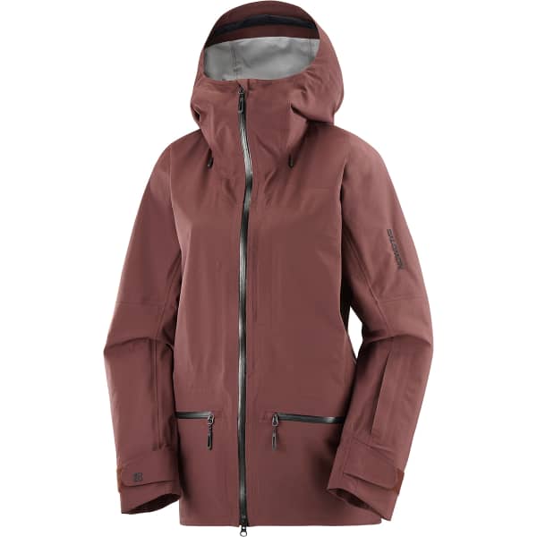 SALOMON ABSOLUTE 3L JKT W RUM RAISIN Ski jacket