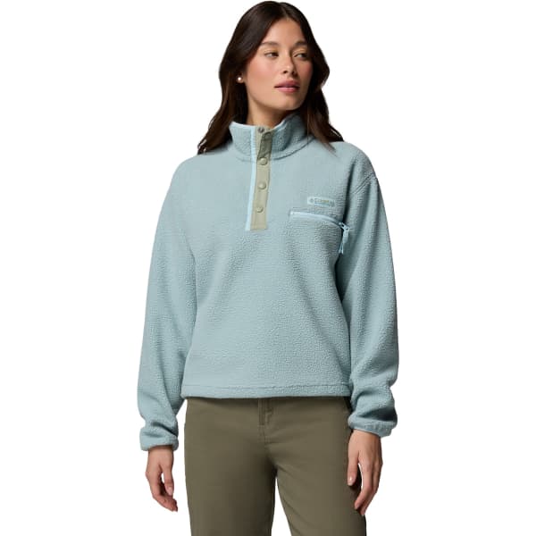 COLUMBIA HELVETIA™ II CROPPED HALF SNAP FLEECE CRUSHED BLUE, S