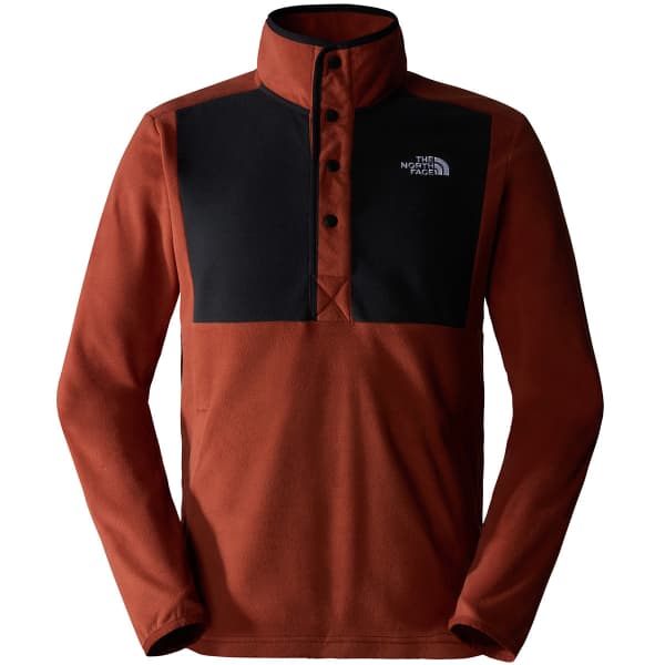 Brown The North Face Homesafe Snap Neck Fleece Pullover