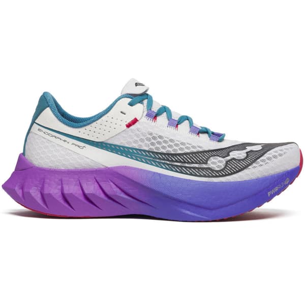 SAUCONY Endorphin Pro 4 - Blanc / Violet - taille 42 2025