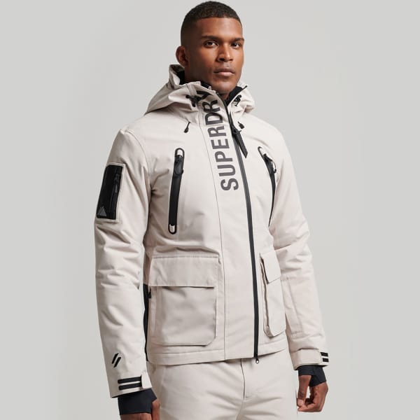 Silver superdry jacket best sale