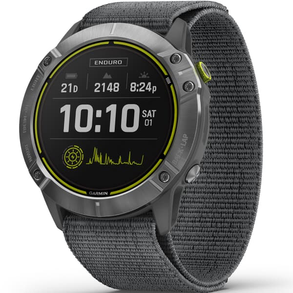 GARMIN ENDURO SILVER W GRAY NYLON BAND Unicolore Montre cardio GPS