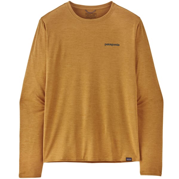 PATAGONIA-M'S L/S CAP COOL DAILY GRAPHIC SHIRT WATERS BOARDSHORT LOGO:  PUFFERFISH GOLD X-DYE - Hiking T-shirt