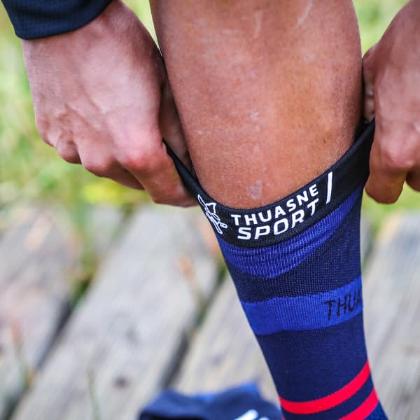 Chaussettes de compression mi-mollet running trail vélo – Thuasne Comp –  Boutique Thuasne