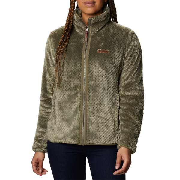 COLUMBIA FIRE SIDE II SHERPA FULL ZIP W STONE GREEN 23