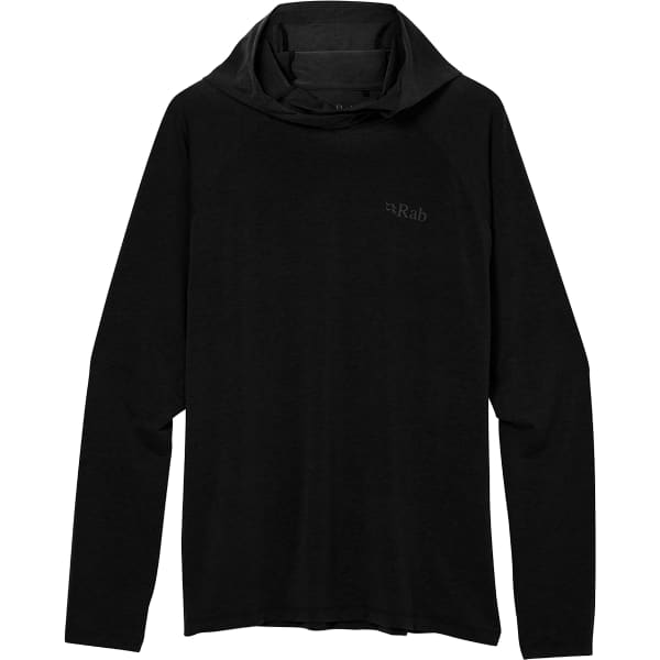 RAB-RIVELIN HOODY BLACK Climbing sweatshirt