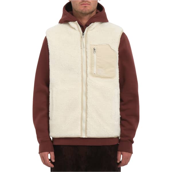 Mens sleeveless 2025 fleece jacket