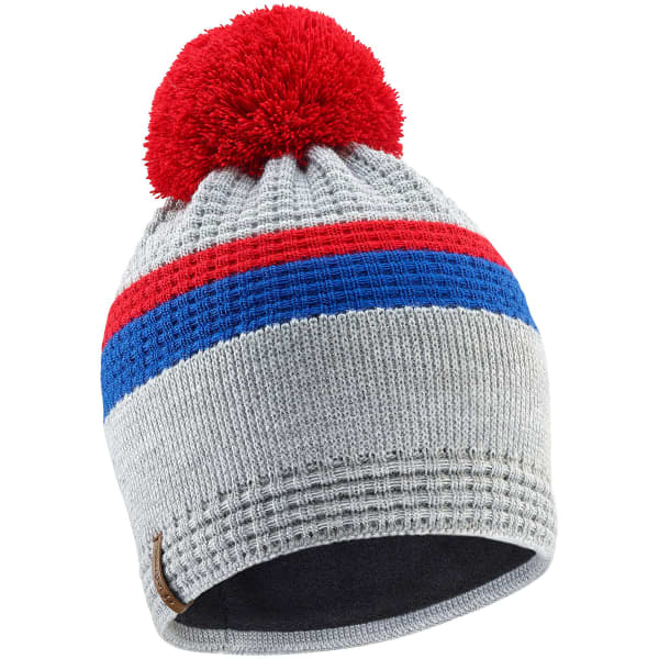LE DRAPO-BONNET YAEL GRIS CLAIR/ROUGE/BLEU - Bonnet ski