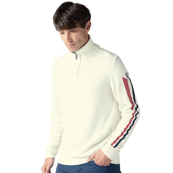 ROSSIGNOL SIGNATURE SLEEVE KNIT WHITE Jumper