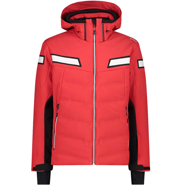 CMP Man Jacket Zip Hood Chaqueta de esquí para hombre blanco rojo antr –  gellisport