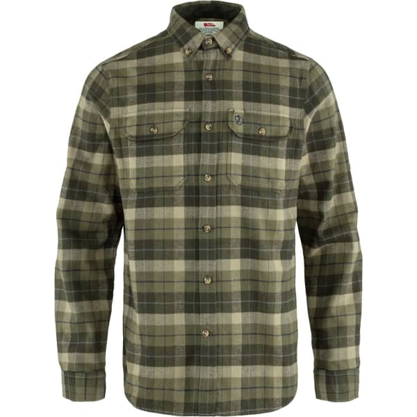FJALLRAVEN SINGI HEAVY FLANNEL SHIRT M GREEN DEEP FOREST Shirt