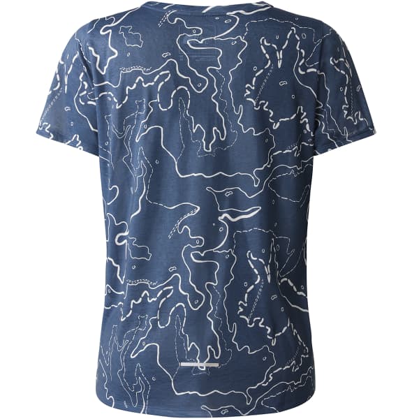 THE NORTH FACE-W PRINTED SUNRISER S/S SHIRT SHADY BLUE