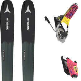 Pack ski ATOMIC ATOMIC MAVERICK 100 TI BK/DARKGREEN + LOOK PIVOT 15 GW B115 PIT VIPER - Ekosport