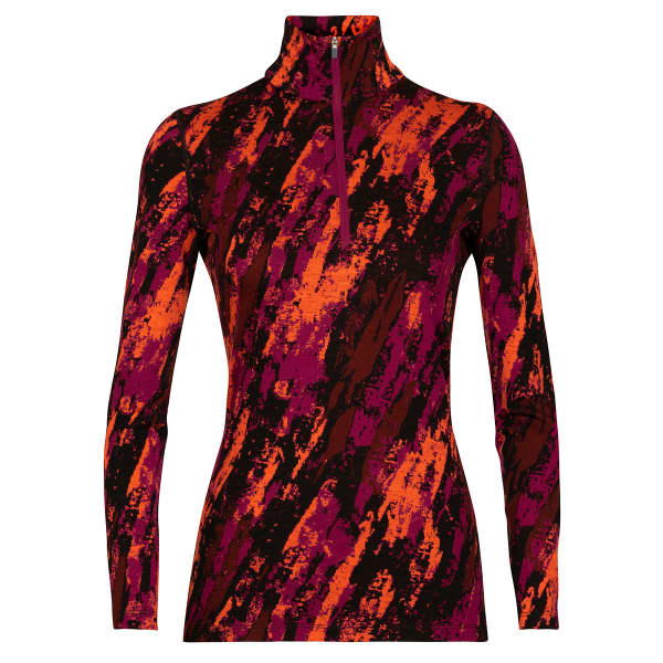 ICEBREAKER-250 VERTEX LS HALF ZIP W CHERRY/FLS Thermal T-shirt