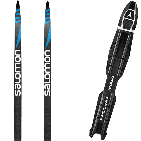 SALOMON S LAB CARBON SKATE Fix Langlauf Set