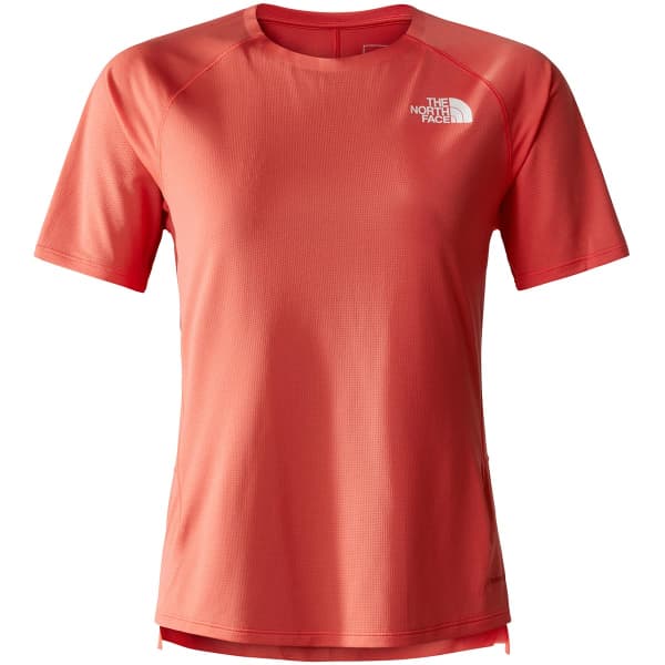 THE NORTH FACE W SUMMIT HIGH TRAIL RUN S S ORANGE Trail running T shirt