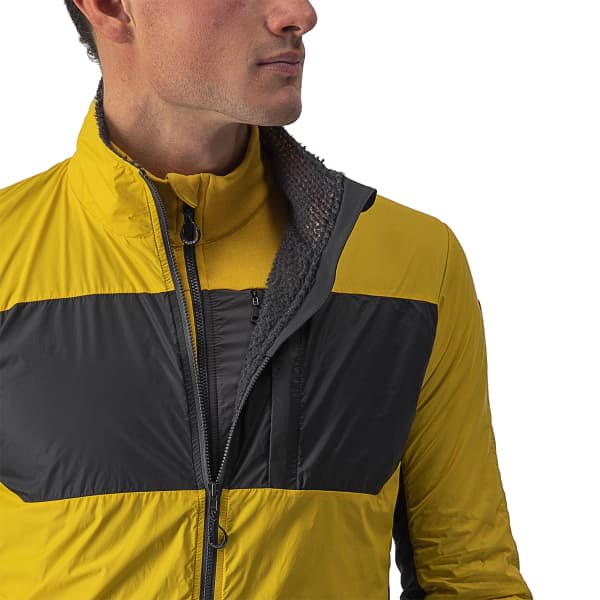 CASTELLI UNLIMITED PUFFY JACKET GOLDENROD/DARK GRAY - Cycling jacket