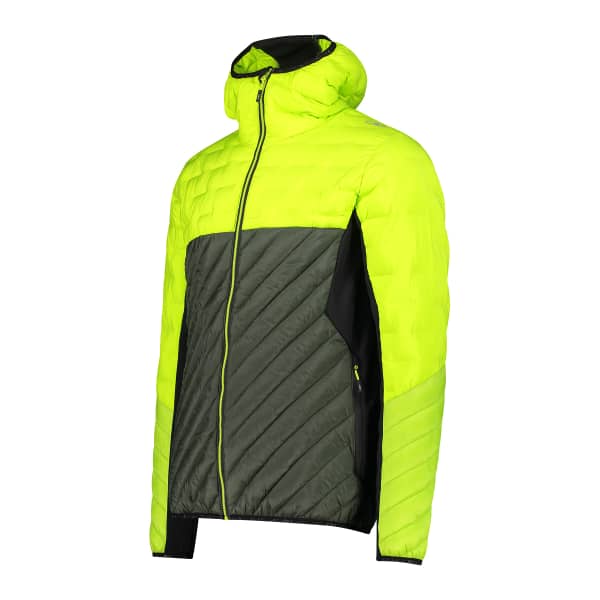 CMP MAN JACKET HYBRID FIX HOOD ACIDO Ski down jacket