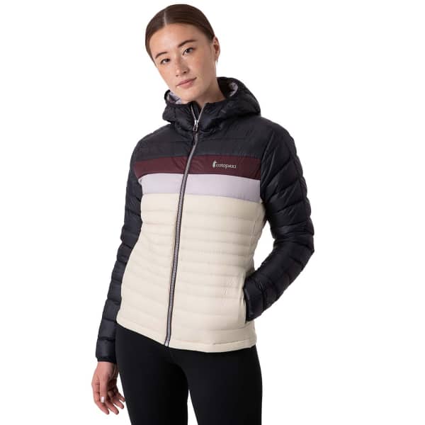 COTOPAXI-W FUEGO DOWN HOODED JACKET BLACK CREAM - Doudoune ski