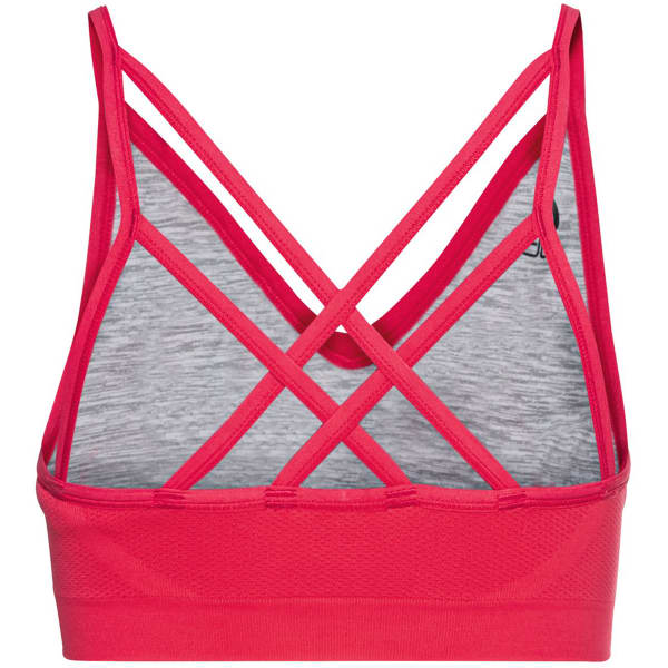 ODLO-SPORTS BRA SEAMLESS SOFT PARADISE PINK-GREY MELANGE - Running bra