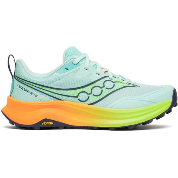 SAUCONY Peregrine 16 W - Bleu / Orange / Jaune - taille 37 2026