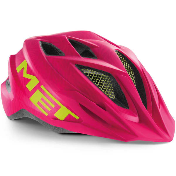 MET CRACKERJACK PINK TEXTURE GREEN MATT Mountain bike helmet