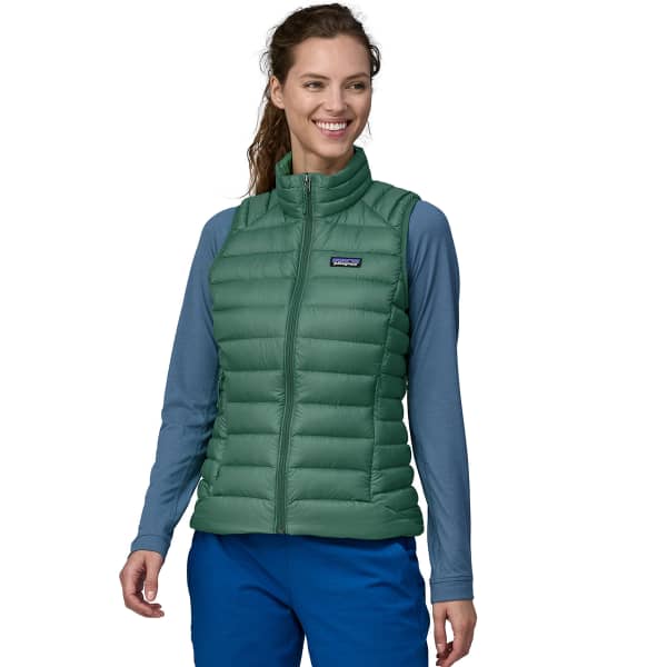 PATAGONIA W S DOWN SWEATER VEST CONIFER GREEN Hiking down jacket