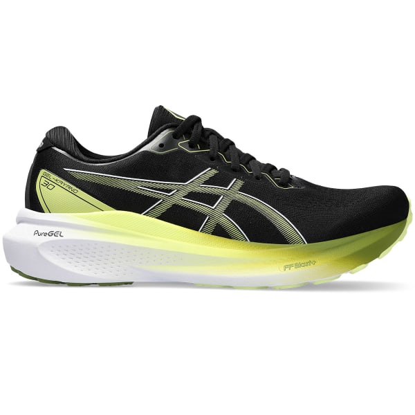 ASICS GEL KAYANO 30 BLACK GLOW YELLOW Running shoe