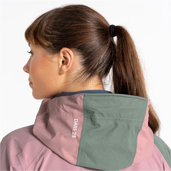DARE 2B TRAVERSING JACKET DUSKY ROSE / LILYPAD GREEN - Veste randonnée