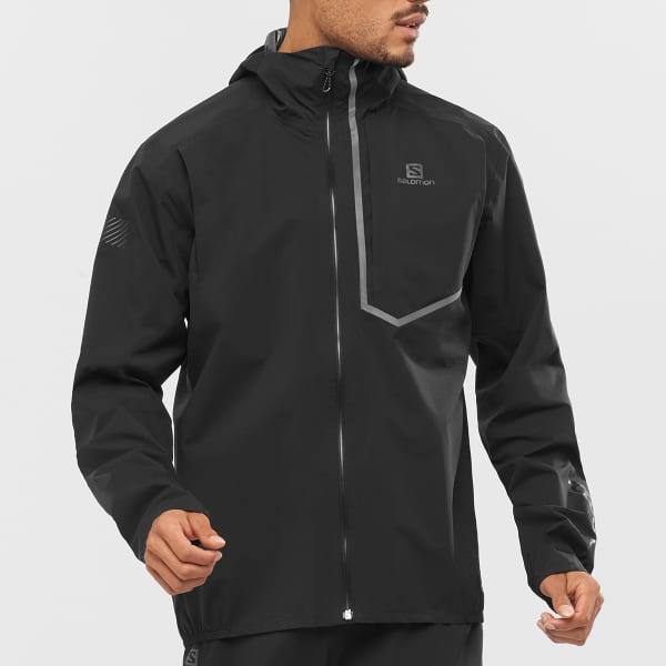 SALOMON-BONATTI TRAIL WP JKT M BLACK - Trail running jacket SALOMON-BONATTI TRAIL WP JKT M BLACK - Trail running jacket