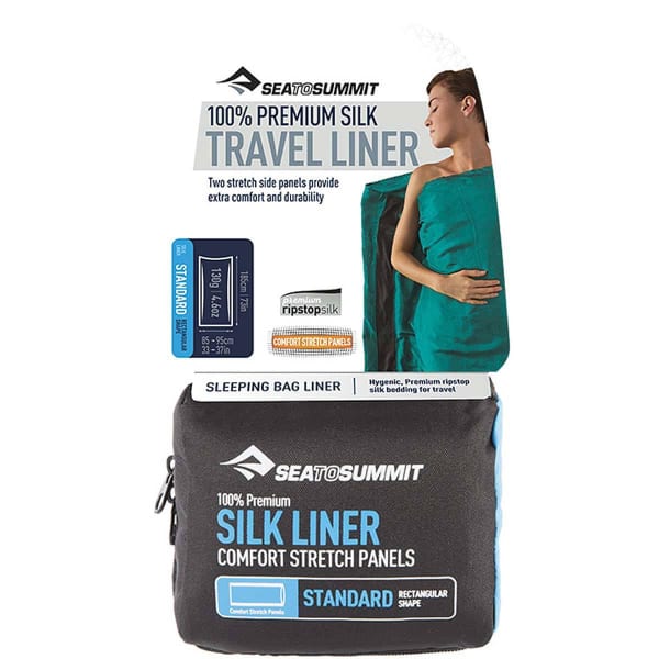 シルクライナーSea To Summit Silk Liner Standard Silk Blend Sleeping Bag Liner | Sea to Summit