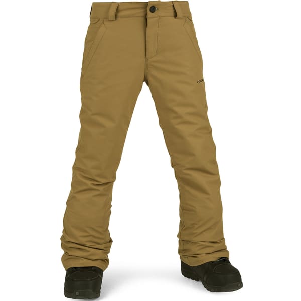 VOLCOM FREAKIN SNOW CHINO YOUTH BURNT KHAKI Snowboard trousers