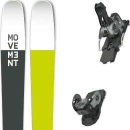 Pack ski alpin MOVEMENT MOVEMENT GO 109 REVERSE TI + SALOMON WARDEN MNC 13 N OIL GREEN - Ekosport